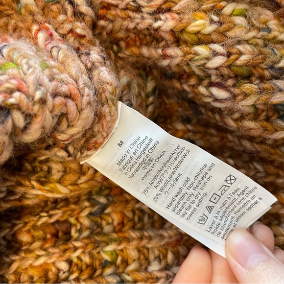 Madewell multicolor orange sweater medium - Picture 4 of 4